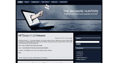 Desktop Screenshot of malware-hunters.net